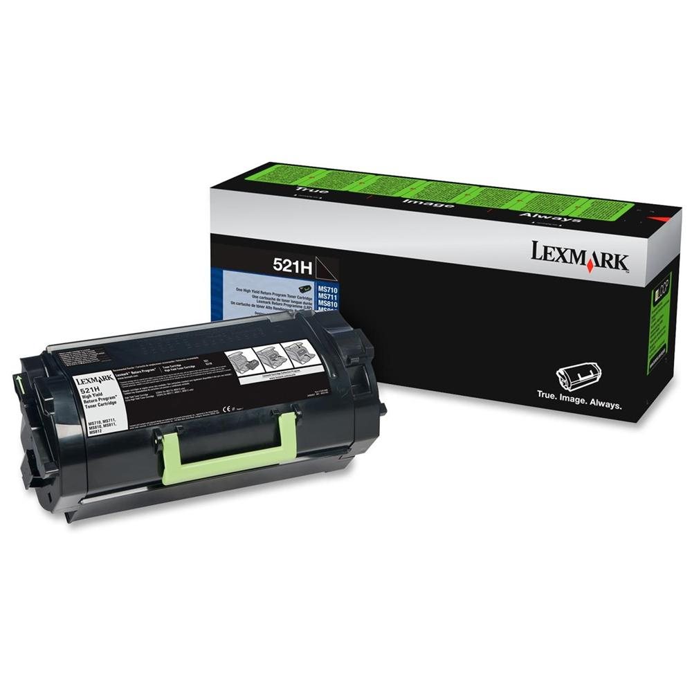 Lexmark Genuine 52D1H00 (MS710/711/810/811/812) OEM High Capacity Black Toner Cartridge, 25000 Page Yield