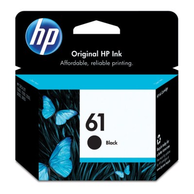 HP 61 Black Ink Cartridge Genuine HP Inkjet