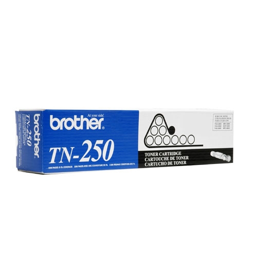 Brother Genuine TN250 OEM High Capacity Black Toner Cartridge, 2200 Page Yield