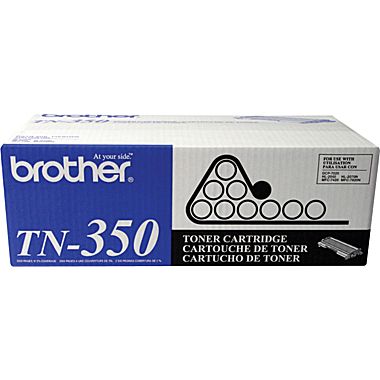 Brother Genuine TN350 OEM High Capacity Black Toner Cartridge, 2500 Page Yield